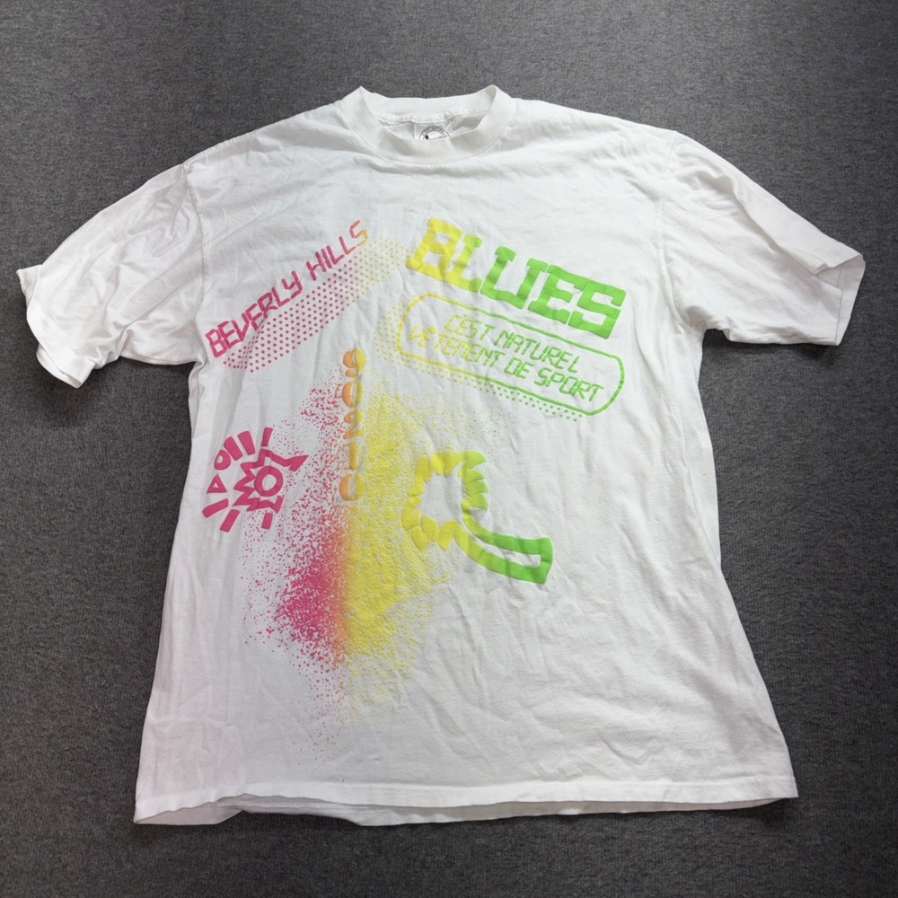 Beverly Hills 90210 Shirt Mens Size 90s Neon Beach Tee One Size